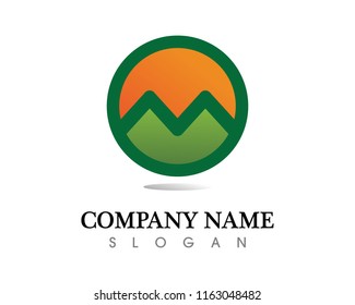 Mountain nature landscape  logo and symbols  icons template
