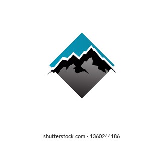 Mountain nature landscape  logo and symbols  icons template
