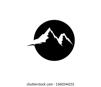 Mountain nature landscape  logo and symbols  icons template
