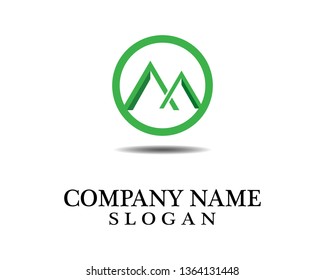 Mountain nature landscape  logo and symbols  icons template