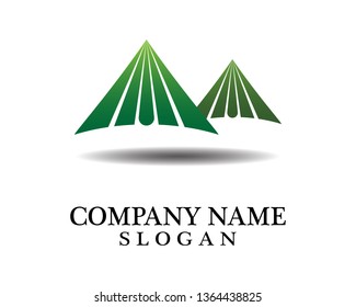Mountain nature landscape  logo and symbols  icons template