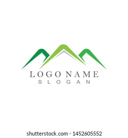 Mountain nature landscape logo and symbols icons template