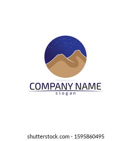 Mountain nature landscape  logo and symbols  icons template design Vector