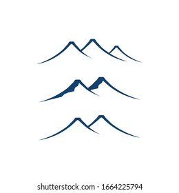 Mountain nature landscape  logo and symbols  icons template design Vector