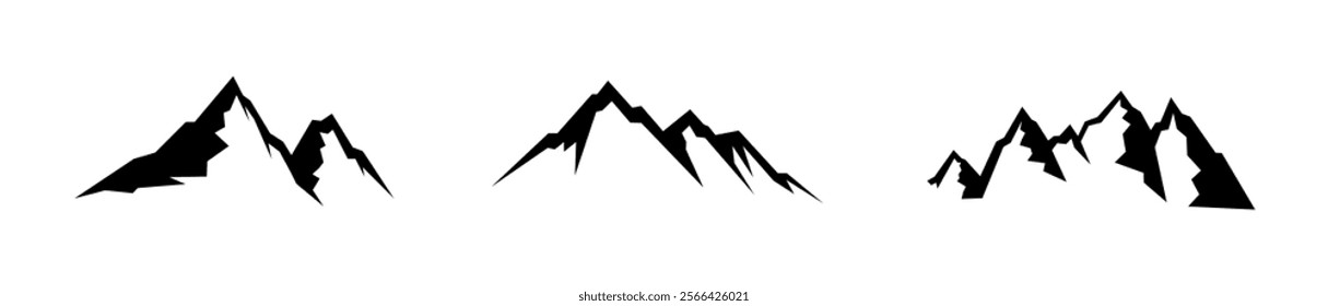 Mountain nature landscape logo and symbols icons template