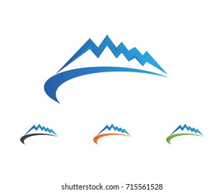Mountain nature landscape  logo and symbols  icons template