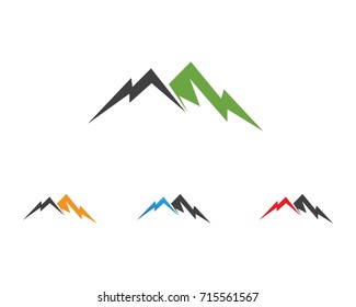 Mountain nature landscape  logo and symbols  icons template