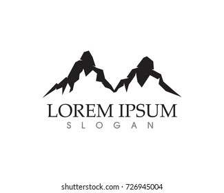 Mountain nature landscape  logo and symbols  icons template
