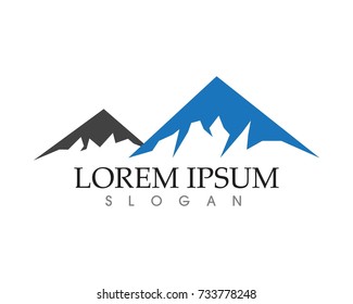 Mountain nature landscape  logo and symbols  icons template
