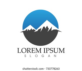 Mountain nature landscape  logo and symbols  icons template
