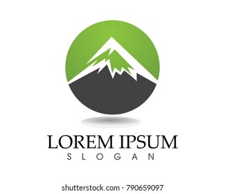Mountain nature landscape  logo and symbols  icons template
