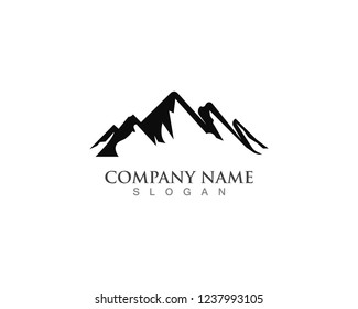 Mountain nature logo business vector