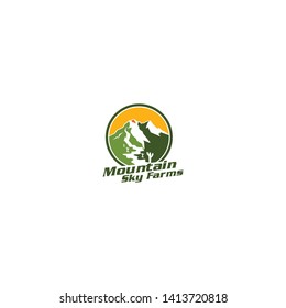 Mountain Nature Logo Design Concept