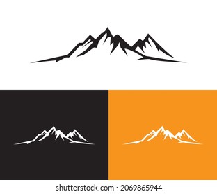 Mountain nature logo design vector clipart