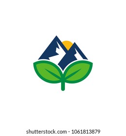 Mountain Nature Logo Icon Design