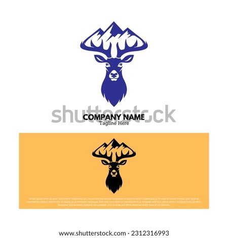 Mountain nature logo vector design illustration