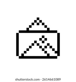 mountain nature painting pixel art