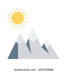 mountain  nature sun