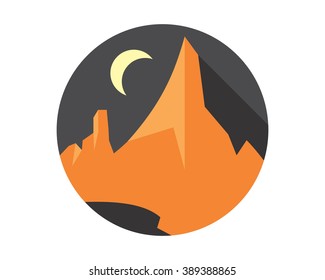 mountain night mountain summit top peak image vector