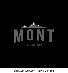 mountain outbound logo. expedition and mountain exploration