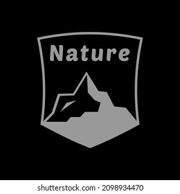 mountain outbound logo. expedition and mountain exploration