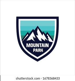 Mountain for Outdoor Adventure Emblem Logo design inspiration Hiking, , Badges, Banners, Emblem For Mountain, Hiking, Camping, Expedition And Outdoor Adventure. Exploring Nature vintage mountain logo