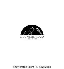 mountain and outdoor adventures logo  mountain labels and design elements