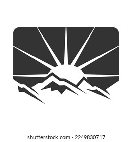 mountain and outdoor adventures logo template Icon Illustration Brand Identity
