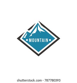 mountain and outdoor adventures logo. Tourism, hiking and camping labels. Mountains and travel icons for tourism organizations, outdoor events and camping leisure. eps 10 eps 8