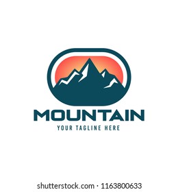 Mountain outdoor Logo Badge, Outdoor sport logo, Mountain logo.