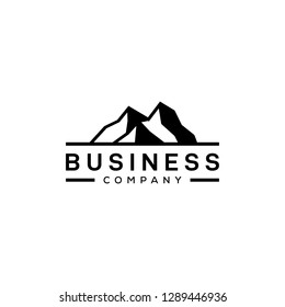 mountain outdoor logo design