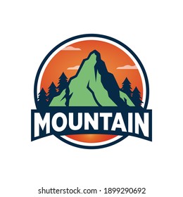 Mountain Outdoor Logo Design Templates Stock Vector (Royalty Free ...