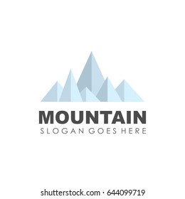 Mountain and outdoor logo design vector