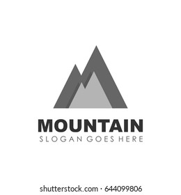 Mountain and outdoor logo design vector