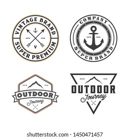 mountain and outdoor logo template