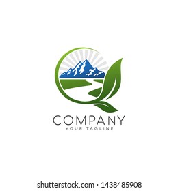Mountain Outdoor Logo Vector Concept