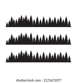 mountain outdoor pines forest vintage logo design template inspiration.