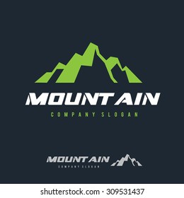 Mountain, Outdoor travel logo template