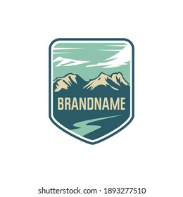 Mountain Outdoors Logo Design Creative Idea Stock Vector (Royalty Free ...