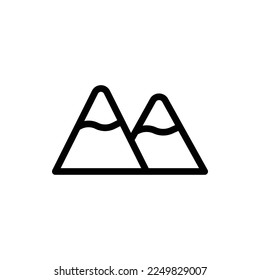 Mountain Outline Icon. Mountain Icon