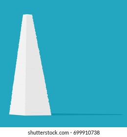 Mountain paperwork. Vector illustration isolated on background
