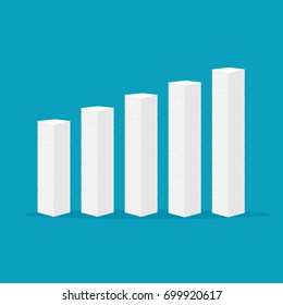 Mountain paperwork. Vector illustration isolated on background