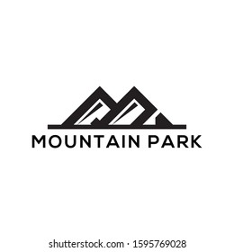 Mountain Park Logo designs, simple and clean logo inspiration