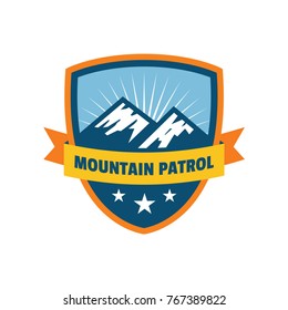 Mountain Patrol Badge And Logo Patch