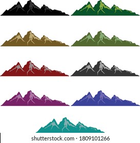 Mountain pattern iceberg landscape landscape vector nature outdoor