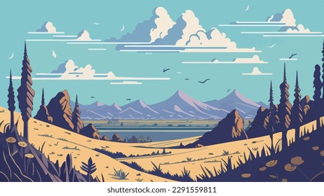 Mountain Pc Wallpaper, View, Landscape 4K 3D Vector
