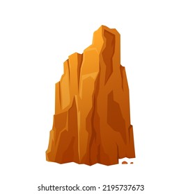 mountain peak cartoon. top hill landscape, rock, range adventure challenge, rocky climbing mountain peak vector illustration