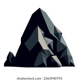 Bergspitzendesign auf Weiß