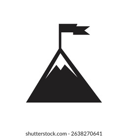 Mountain Peak glyph vector icon isolated. Mountain Peak stock vector icon for web, mobile app and ui design