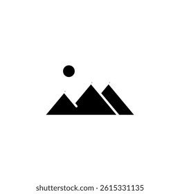 mountain peak icon design concept	